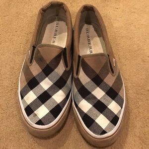 Burberry slip ons